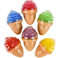 Clearance The Toy Network 3.5" Bead Squish Ice Cream Cone - Assorted Colors