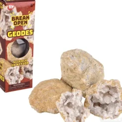 New The Toy Network 2" Break Open Geodes