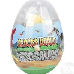Adventure Planet 3" Building Block Dinosaur Contained in Mystery Egg