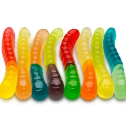 Best Albanese Confectionery 12 Flavor Mini Gummi Worms 7.5 oz Peg Bag
