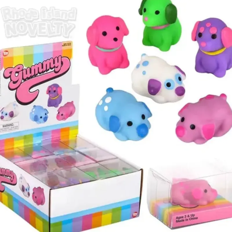 Clearance The Toy Network 1.5" Gummy Dog Assorted Styles
