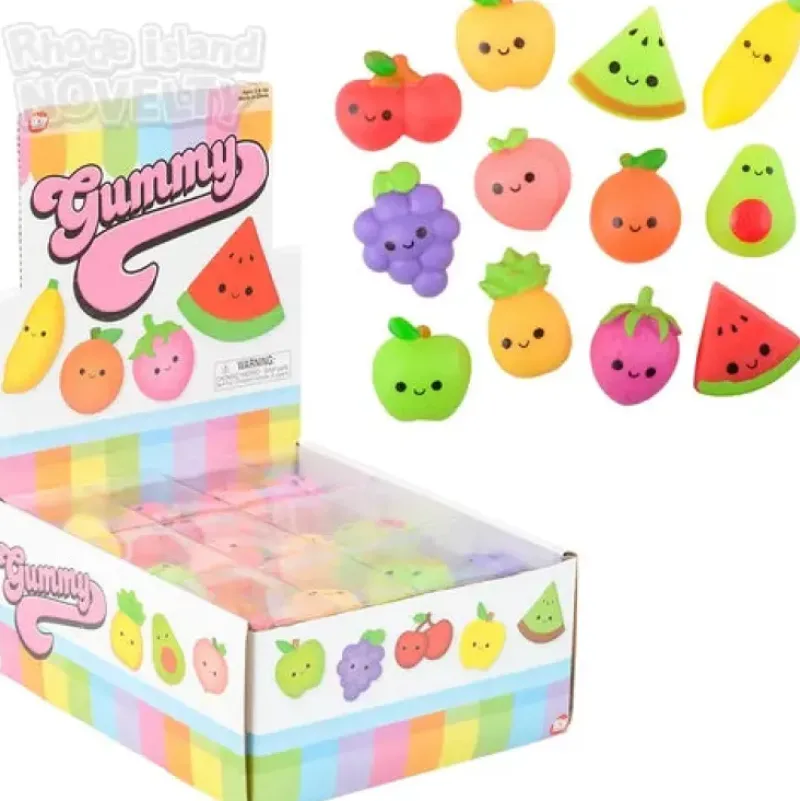 Clearance The Toy Network 1.5" Gummy Fruit Assorted Styles