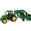 Clearance TOMY 1:32 John Deere 6410 Tractor with Barge Wagon and Wing Disk