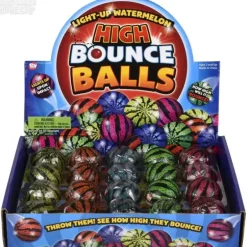 Hot The Toy Network 1.75" Light-Up Watermelon Hi Bounce Ball