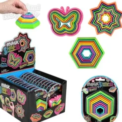 New The Toy Network 3.66" Magic Shapes Puzzle Game Assorted Styles