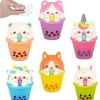 Sale The Toy Network 2" Micro Squish Animal Bubble Tea