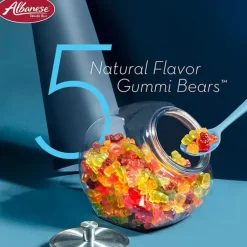 Clearance Albanese Confectionery 5 Natural Flavor Gummi Bears 5 lb. Bag