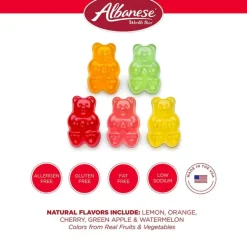 Clearance Albanese Confectionery 5 Natural Flavor Gummi Bears 5 lb. Bag