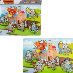 Adventure Planet 6 Piece Chunky Knights Wooden Puzzle