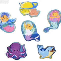 Hot Adventure Planet 6 Piece Chunky Mermaid Wooden Puzzle