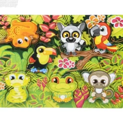 Outlet Adventure Planet 7 Piece Chunky Rainforest Wooden Puzzle