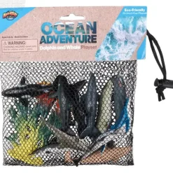 Hot Adventure Planet 12 Piece Dolphin And Whale Mesh Bag Play Set