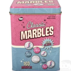 The Toy Network 160 Piece Marble Set In A Tin Box
