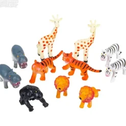 Hot Adventure Planet 12 Piece Safari Kids Mesh Bag Play Set