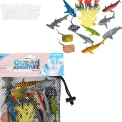 Best Adventure Planet 12 Piece Shark And Ray Mesh Bag Play Set