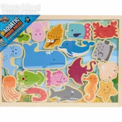 Discount Adventure Planet 18 Piece Wooden Aquatic Raised Up Puzzle