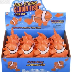 Outlet The Toy Network 7" Pull-String Clownfish Bath Toy