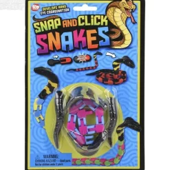 Discount The Toy Network 12" Snap & Click Snake Assorted Colors