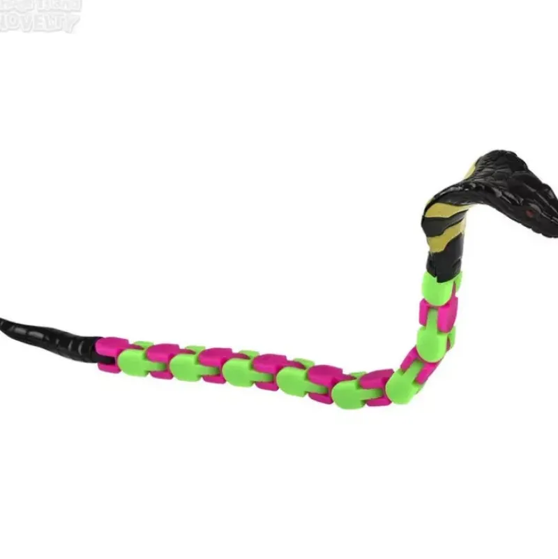 Discount The Toy Network 12" Snap & Click Snake Assorted Colors