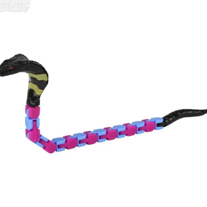 Discount The Toy Network 12" Snap & Click Snake Assorted Colors