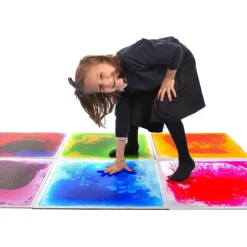New Great Playthings 19.7" Square Liquid Sensory Floor Tile