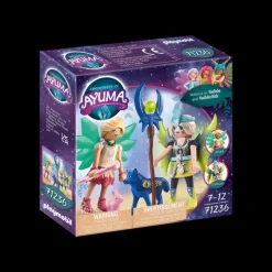Playmobil Adventures of Ayuma - Crystal and Moon Fairies with Soul Animals