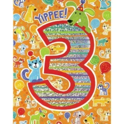 Online Peaceable Kingdom Age 3 Pattern Foil Card