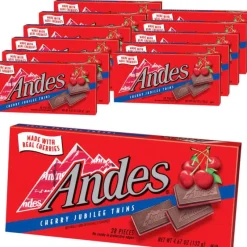 Hot Charms Andes Cherry Jubilee Thins 4.67 oz. Box
