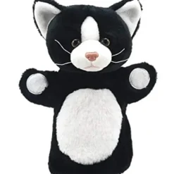New The Puppet Company Animal Puppet Buddies - Cat Black and White