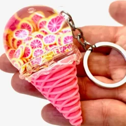 Online BC Mini Assorted Fruit Ice Cream Key Charm