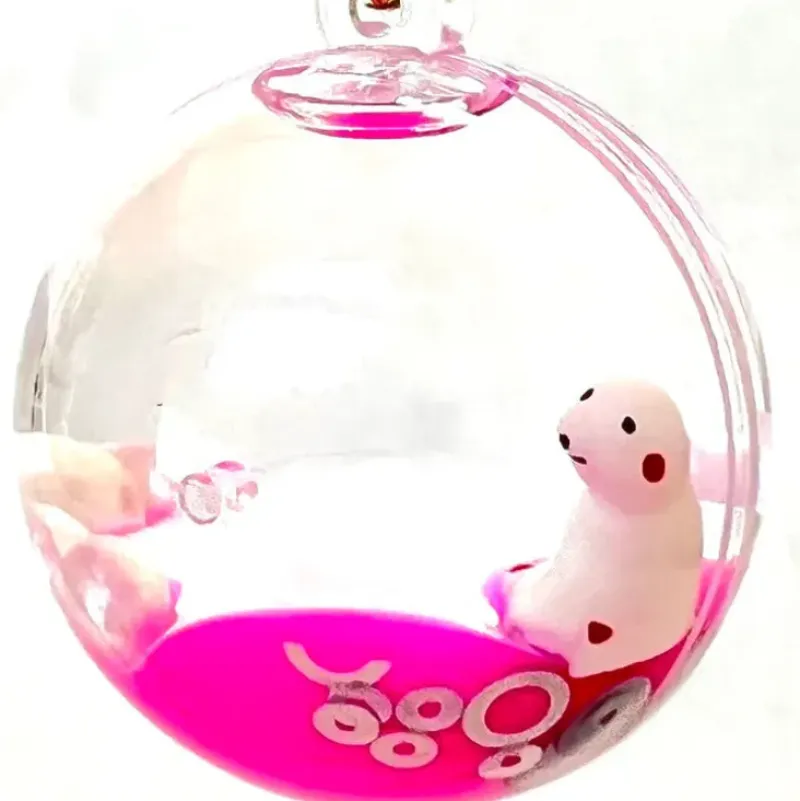 Hot BC Mini Assorted Sea animal Orb Floaty Key Charm