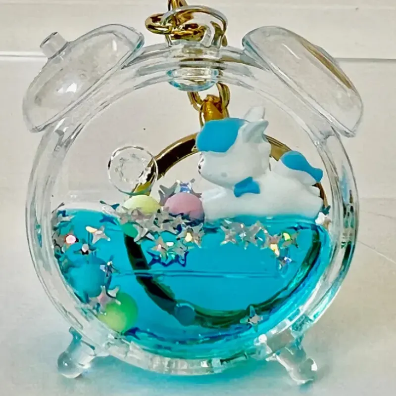New BC Mini Assorted Unicorn Clock Floaty Key Charm
