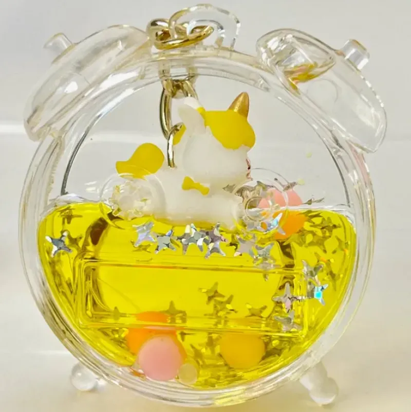 New BC Mini Assorted Unicorn Clock Floaty Key Charm