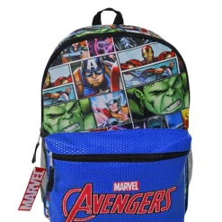 Best United Party Avengers 16" Backpack with Patent PU front Pocket