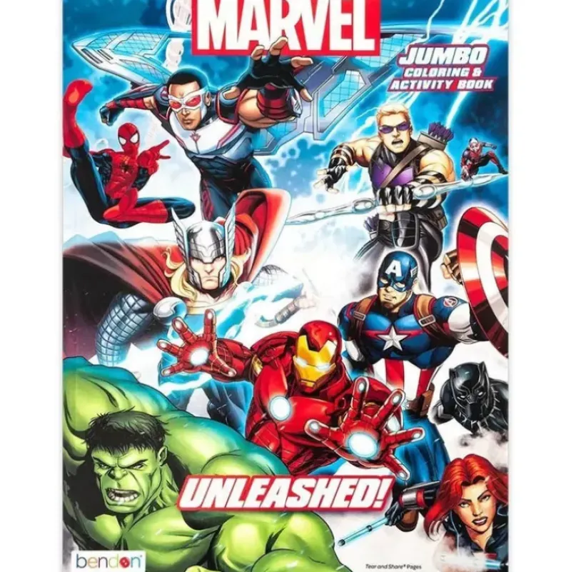 New United Party Avengers 80 Page Coloring Book Assorted Styles