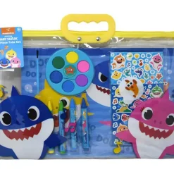 Clearance United Party Baby Shark 12 Piece Stationery in Zipper Tote Set