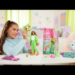 New Mattel Barbie Cutie Reveal - Puppy as Frog