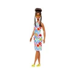 Best Mattel Barbie Doll Fashionista #210 Brown Hair Crochet Halter Dress