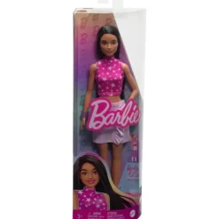 New Mattel Barbie Fashionista Doll #215 - Black Hair & Iridescent Skirt