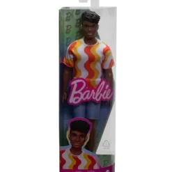 Hot Mattel Barbie Ken Fashionistas Doll #220 - Wavey Striped Shirt/Blue Shorts