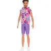 Clearance Mattel Barbie Ken Fashionistas Doll #227 - Pink Pattern Hoodie/Purple Shorts