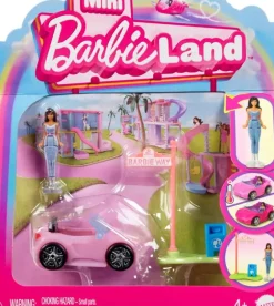 Outlet Mattel Barbie Mini Barbieland Doll And Pink Car
