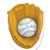 Discount Peaceable Kingdom Baseball Glove Die Cut Birthday Cards