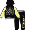 Clearance Childrens Apparel BATMAN Boys Toddler 2PC Fleece Hoodie Set