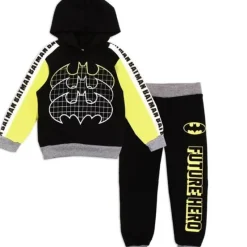 Clearance Childrens Apparel BATMAN Boys Toddler 2PC Fleece Hoodie Set