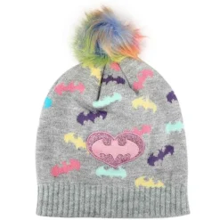 Hot Bio World Batman Youth Glitter Pom Beanie