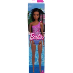 Sale Mattel Beach Barbie Doll - Tropical Purple Swimsuit