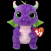Hot TY Bean Boo's - Daphne the Purple Dragon - 6" Small
