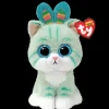 Clearance TY Bean Boo's - Gumdrop Teal Cat - 6" Small