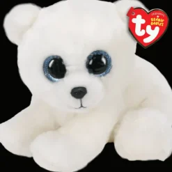 TY Beanie Baby - Ari White Polar Bear - 8" Small